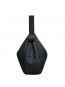 Curved bag monochrome black 