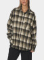 Dalma flannel check shirt army 
