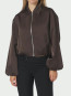 Denielle heave sateen jacket dk brown 
