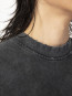 Distressed tee dark grey 