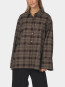 Dita flannel check shirt brown 