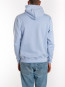 Le hoodie slogan light blue 