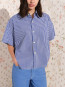Eki 06b blouse vichy bleu L