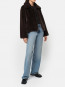 Elis short coat espresso 