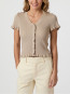 Esla frill knit tee sand S