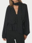 Ettalie dot blouse black 