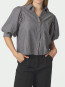 Etta stripe b shirt dark grey 