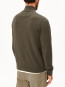 Faabes zip knit sweater dk earth 