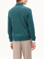 Faabes zip knit sweater petrol 