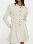 Firm knit cardigan egret 