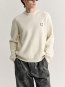 Fox head milano lambswool knit pure ecru 