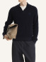 Fox head ripped polo jumper navy 