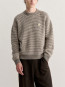Fox head waffle stitch knit moon beige 
