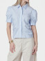 Frannie soft stripe shirt light blue 