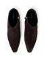 Freya flat boots dark brown suede 