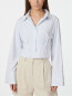 Frost slim stripe shirt white L