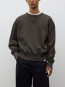 Gilja brushed diagonal cotton fleece beech green 