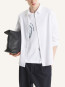 Handwriting casual shirt white 