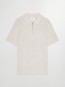 Hansie ss zip polo ivory M