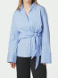 Helisa stripe shirt lt blue M