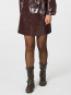 Hemie patent skirt burgundy M