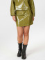 Hemie patent skirt olive 