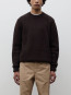 Henning cotton wool rib sweater dk purple 