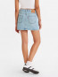 Icon jeans skirt front and cente 26