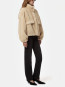 Iris shaved mink bomber latte multi 