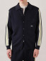 Jacket knitted men blue 