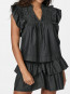 Jayla denim top black 