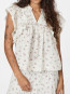 Jayla small blossom blouse creme 