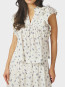 Jayla small blossom top white blue M