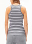 Kanitaa Stripes top silver white 