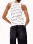 Kataalin fine stripes top wht blk 