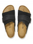Kyoto nubuck suede sandals black 