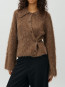 Lari-m brush knit walnut melange 