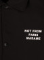 La veste slogan black 