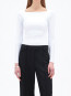 Long sleeve jersey top bright white 