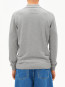 Knit longsleeve polo silver mel 