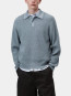 LS miles polo knit shady blue 
