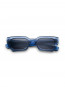 Luna sunglass transparent blue grey 