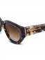 Lyon sunglass crystal tortoise brown 