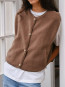 Mariko teddy vest taupe XS