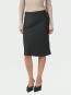 Mindie heavy sateen skirt black 