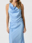 Muna heavy sateen top dusty blue 