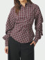 Noella medium check shirt plum 