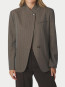Nerine pinstripe blazer dark taupe 