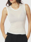 Nimbi fine rib top white 