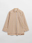 Noelle blouse beige stripe 